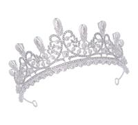 Serre-tête avec strass et fausses perles Taille réglable pour mariée et concours de beauté