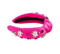 Serre-tête avec strass pour la Saint Valentin - Serre-tête noué avec strass - Accessoire pour cheveux pour couple, petite amie, sœur