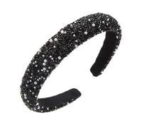 Serre-tête avec strass scintillants pour femme - Confortable et élégant - Accessoire pour cheveux - Tête de mort - Pour diverses tenues