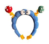 Serre-tête, bandeau élastique mignon à grands yeux, doux, extensible et confortable, pour gym, course à pied, sports d'été, lavage du visage pour entraînement, 15 x 15 x 2 cm