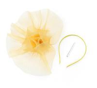 Serre-tête bibi pour photographie en maille avec fleur - Accessoire de mariage - Accessoire de mariage - Accessoire de mariage