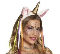 Boland - Diadème de Licorne pour Adultes, Bandeau avec Corne et Oreilles, Costume de Licorne, Costumes de Carnaval, Costumes de Conte de fées, Enterrement de Vie de Jeune Fille