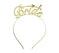 Serre-tête « Bride to Be » en forme de cœur doré - Accessoire de fête de mariée - Cadeau de fête pour femmes et filles