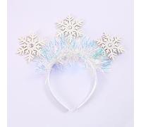Serre-tête brillant en forme de flocon de neige pour adultes et enfants, fête du Nouvel An, festival, spectacles, coiffe unisexe, cadeau de Noël, maman et papa, femme, adulte, enfant, homme, petit ami