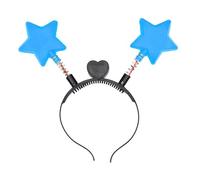 Serre-tête brillant en forme d'étoile rebondissante avec lumière LED - Cadeau de Noël pour maman et papa - Cadeau de Noël pour femme et adulte