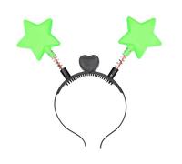 Serre-tête brillant en forme d'étoile rebondissante avec lumière LED - Cadeau de Noël pour maman et papa - Cadeau de Noël pour femme et adulte