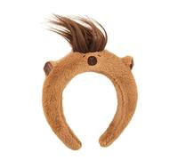 Serre-tête Capybara en peluche pour adultes et adolescents - Pour femme - Pour le maquillage - Pour fête de Noël - Bandeau élastique pour femme