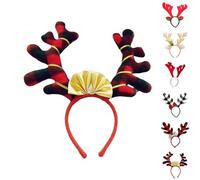 Serre Tete Cerf, Accessoire De Noel Rennes Bandeaux Noël, Bandeau Décoratif Festif, Serre TêTe Noel, Christmas Decorations aux Cadeaux de Fête pour Femmes, Filles et Enfants
