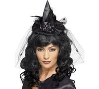 Serre-tète chapeau de sorcière Halloween Noir G