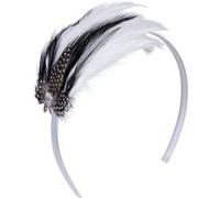 serre-tête charleston plumes strass adulte - modèle aléatoire - boland 76319 Multicolore
