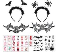 Serre-tête chauve-souris pour Halloween, serre-tête de vampire, bandeau chauve-souris avec peluche et effet pailleté pour fougueux, monstre, horreur, Halloween, carnaval, carnaval, accessoire de