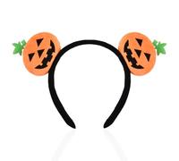 Serre-tête citrouille d'Halloween pour garçons et filles - Lanterne en peluche - Accessoire de cheveux pour fête d'Halloween - Bandeau pour femme et homme