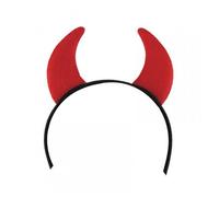 Serre Tete Corne De Diable Rouge En Feutrine