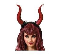 Serre-Tête Cornes du Diable Rouge pailletté