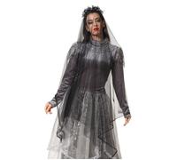 Serre-Tête de Fiancée Cadavre avec Voile Noir - ANGEL TOMAS, SA - Halloween Femme