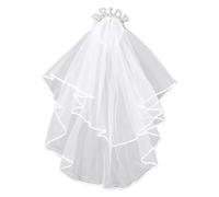 Serre-tête de mariée en perles avec voile, diadème et voile de perles scintillantes, accessoire de décoration pour enterrement de vie de jeune fille, accessoire de fête, taille unique, Perle Strass