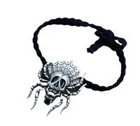 Serre-tête de mort d'Halloween pour adulte femme 3D Punk Cercles de cheveux fête à thème élastique Accessoire de fête