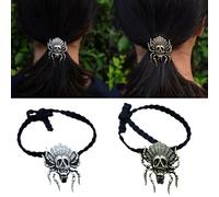 Serre-tête de mort punk Cool Dark Series Hairtie élastique Hair Rope Halloween Party Rubber Hair Rope Accessoires