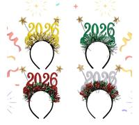 Serre-Tête De Noël | Amusant 4 Pièces Décoration 2026 | Accessoires De Coiffure De Festival,Pour Accessoires Photo Costume Cosplay Fête Des Vacances Halloween Hiver Femmes Enfant Fille Adulte