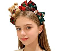 Serre-tête de Noël, anneau à cheveux en forme d'ours | Bandeaux de Noël pour | Pour adolescentes, femmes, déguisement, vacances, fête d'anniversaire, célébration, photomaton, festival, cosplay