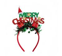 Serre Tete de Noël avce Coffret Cadeau, Serre Tete de Noel Vert Rouge, Bandeau Arbre de Noel Accessoires Cheveux Noëls pour Femme Fille, Accessoires Costume pour Fête de Noëls, Cosplay, Mascarade (D)