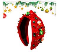 Serre-Tête De Noël - Couvre-Chef À Perles Tendance - Serre-Tête Décoratif Pour Fêtes - Pour Mariées Femmes Filles Enthousiastes De Cosplay Réunion Familiale Fête De Bureau Mariage D'Hiver Service