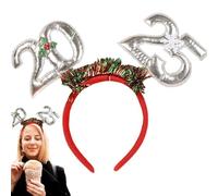 Serre-tête de Noël pour femme - Accessoires de cheveux tendance pour femme - Bandeau de vacances - Bandeau de Noël tendance pour les fêtes avec F