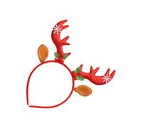 Serre-tête de Noël - Tissu tissé - 24 x 22 x 2 cm - Serre-tête de renne - Accessoire de costume festif pour les fêtes, le plaisir en famille et les fêtes saisonnières