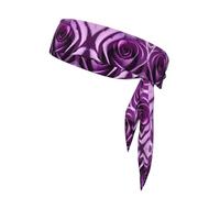 Serre-tête de sport avec imprimé rose violet pour l'entraînement, la course à pied, le yoga, taille unique