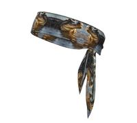 Serre-tête de sport en crocodile antidérapant et réglable pour la course, le basket-ball, le yoga