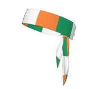 Serre-tête de sport imprimé drapeau irlandais pour l'entraînement, la course à pied, le yoga, taille unique