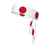 Serre-tête de sport imprimé drapeau japonais pour l'entraînement, la course à pied, le yoga, taille unique