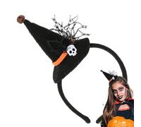 Serre-tête d'Halloween pour femme avec chapeau de sorcière | Bandeau pour femme avec chapeau de sorcière, coiffes élégantes pour fêtes et cosplay, serre-tête de pour déguisements, jeux