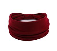 Serre-tête élastique doux - Bandeau large pour femme - Pour le quotidien, la salle de sport, le yoga, le sport, le lavage, la mode - Unisexe - Bordeaux