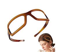 Serre-tête élastique pour femme avec monture de lunettes | Ornements de cheveux tendance pour les fêtes, la vie quotidienne, les voyages