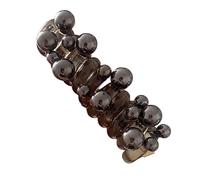 Serre-tête élastique tendance en résine - Parfait pour les queues de cheval hautes de filles