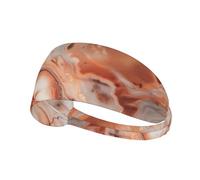 Serre-tête élastique ultra doux et respirant avec imprimé marbre rose doré pour activités de plein air