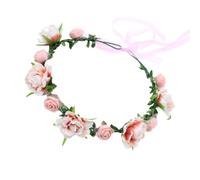 Serre-tête élégant avec fleurs - Couronne de fleurs - Pour carnaval, fête, plage, mariage, cérémonie