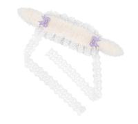 Serre-tête élégant avec lapins blancs pour bal de fin d'année, anniversaire, Halloween, nœuds