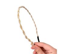 Serre-tête élégant avec nœuds en fausses perles pour femmes et filles, accessoire de cheveux antidérapant pour fête de mariage, usage quotidien