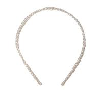 Serre-tête élégant avec nœuds en strass pour adolescentes, filles, design confortable réglable, convient pour l'école, la danse, en acrylique, fausses perles