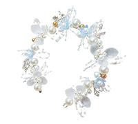 Serre-tête en alliage pour cheveux de mariée, fleur, fermoir pour cheveux, stable, beau travail, bleu