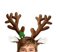 Serre-tête en bois de cerf - Accessoire de Noël pour cosplay, Halloween, cosplay, pour adultes, créateurs de contenu de scène, événements à thème, fêtes costumées, photographie, fabrication de films