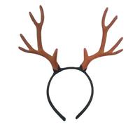 Serre-tête en bois de cerf marron, serre-tête de noël, bandeau avec oreilles d'animaux floquées pour fête costumée, 11, 4x10, 2 pouces