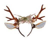 Serre-tête en bois de cerf pour femme - Motif bois de cerf et corne de faon - Forêt