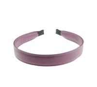 Serre-tête en cuir végétalien de 2 cm avec bords cousus pour femme - Pour soirée d'hiver, fête de mariage, anniversaire, mariage, Noël, anniversaire, demoiselle d'honneur - Violet - Taille unique