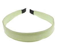 Serre-tête en cuir végétalien de 2 cm avec bords cousus pour femme - Pour soirée d'hiver, fête de mariage, anniversaire, mariage, Noël, anniversaire, demoiselle d'honneur - Vert sauge, taille unique