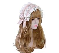 Serre-tête en dentelle avec étoile - Pour femme de chambre - Ornements en ruban - Nœud - Épingle à cheveux vintage - Cosplay - Accessoires pour cheveux