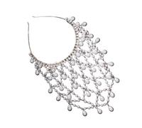 Serre-tête en filet orné de perles pour mariée et demoiselles d'honneur Chapeau de mariage tendance pour robes de soirée et mariages