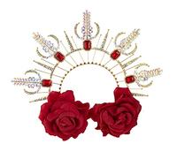 Serre-tête en forme d'ange Cosplay pour femme - Bandeau de maquillage pour festival, fête d'enfants, accessoires de performance pour filles, pour fête, cosplay, anniversaire, couleur dorée, Halloween